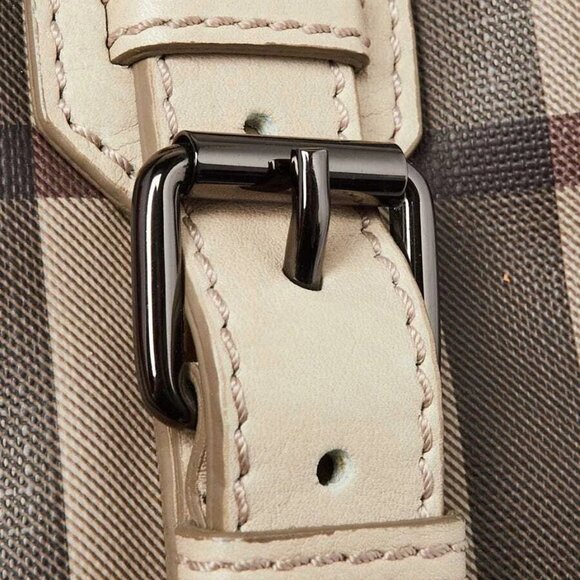 Burberry Smoked Check Coated Canvas Small Northfield Bag - Picture 6 of 11